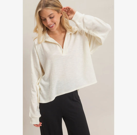 Vanessa knit sweater white