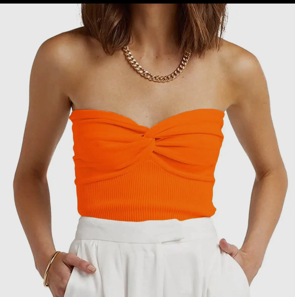 Omee bandeau top orange