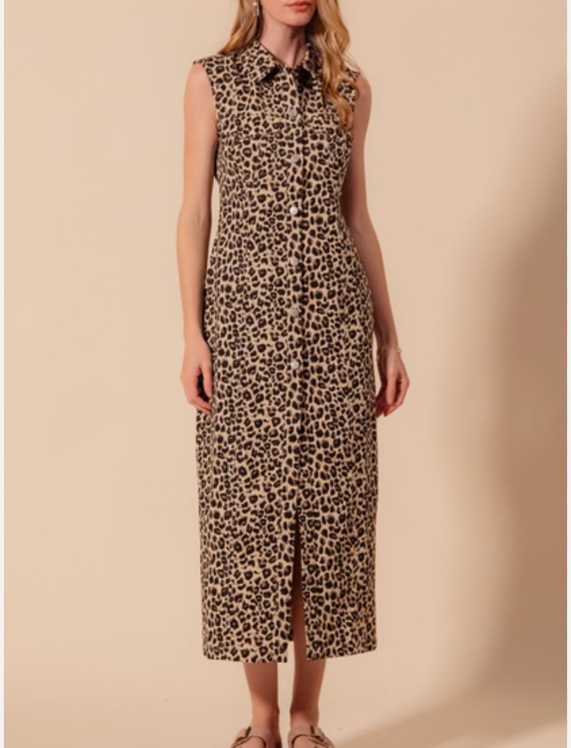 Amara Cheetah Shirt Dress
