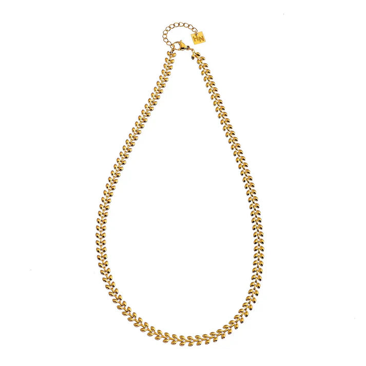 Fania Leaf Pattern Necklace