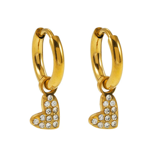 Virtuous gold earrings