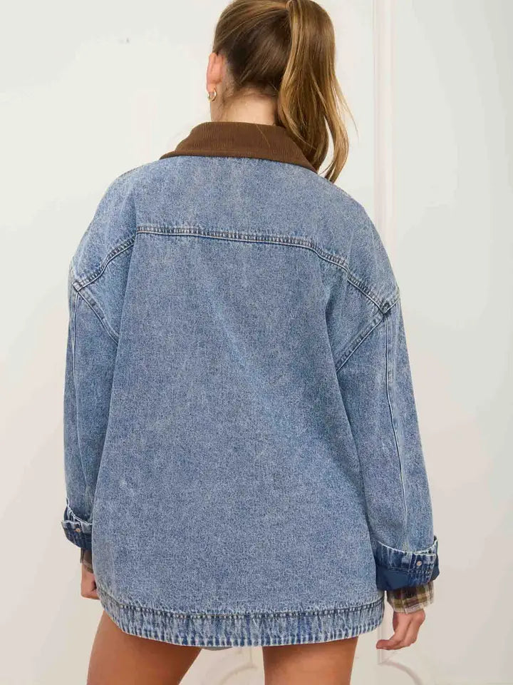 Denim Latch Hook Jacket