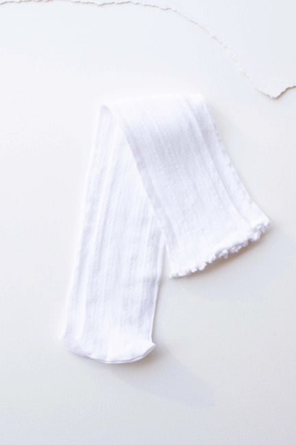 Knee high lace mesh sock