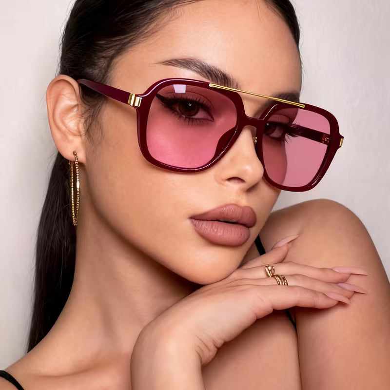 Burgundy Coloured Sunglasses