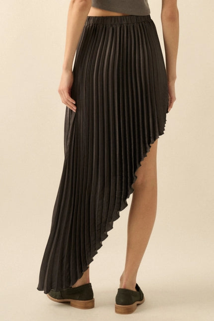 Pleat me not Black Skirt