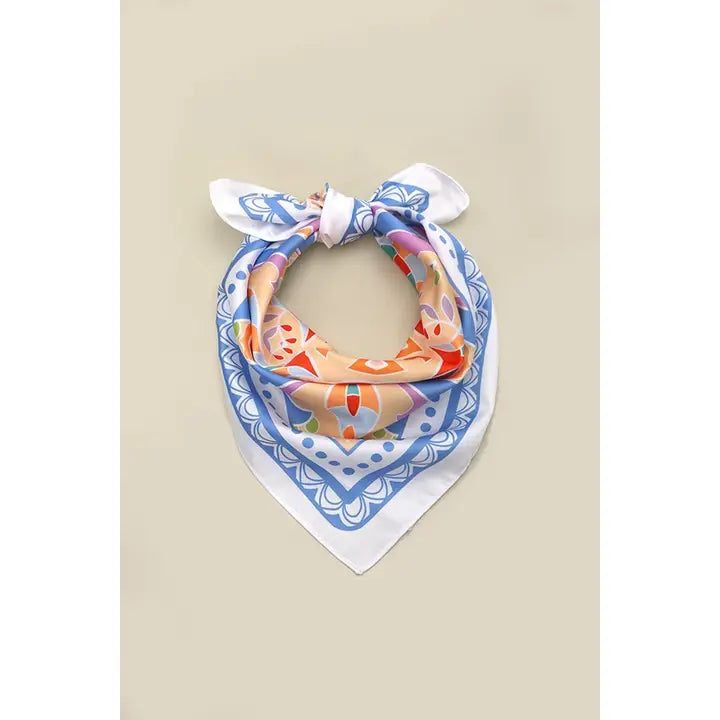 Tribal Print Silky Feel Bandana Scarf