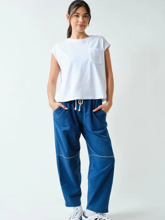 White Pima Cotton Muscle Tee