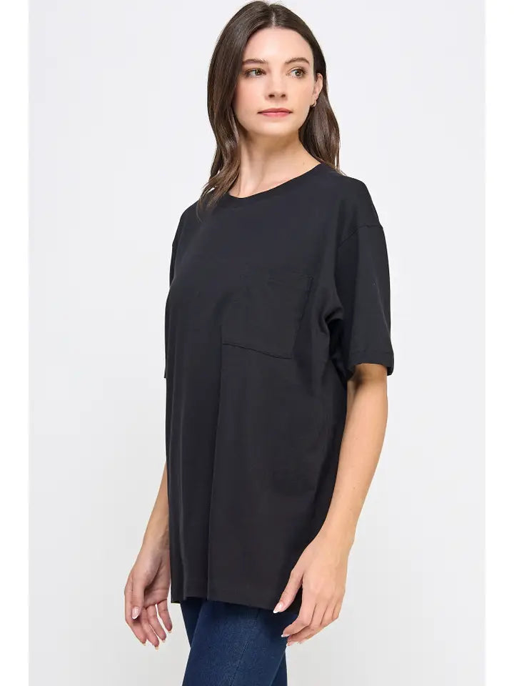 Over sized Black Tee Shirt