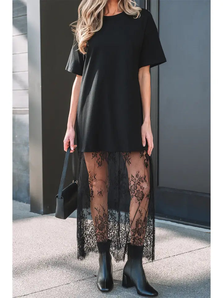 T Shirt Lace Dress