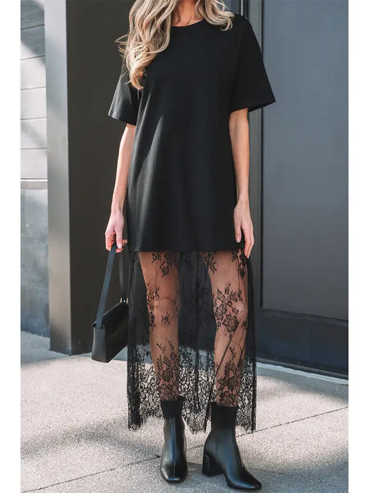 T Shirt Lace Dress
