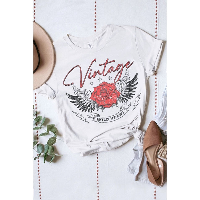 Vintage wild heart graphic tee