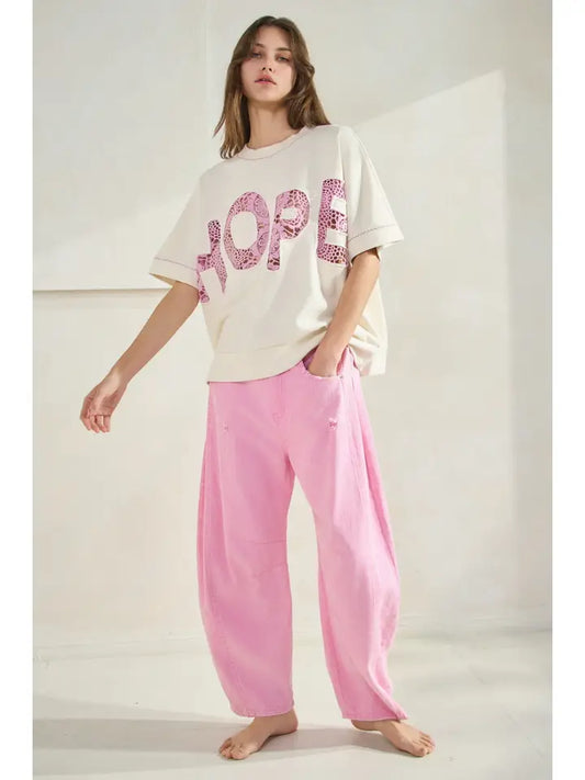 Pink Barrel  Pants