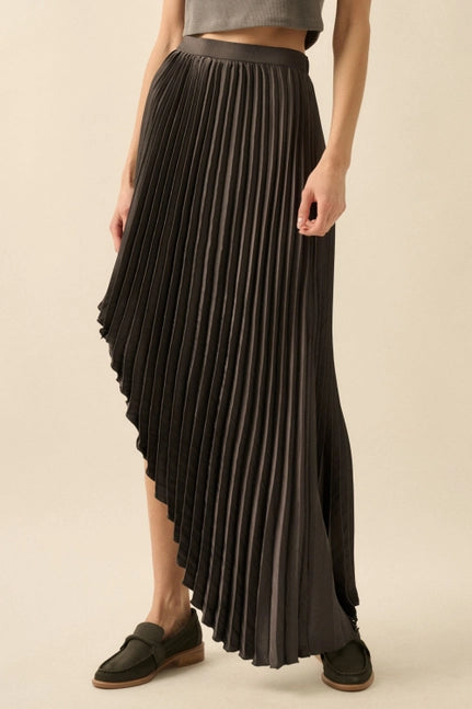 Pleat me not Black Skirt
